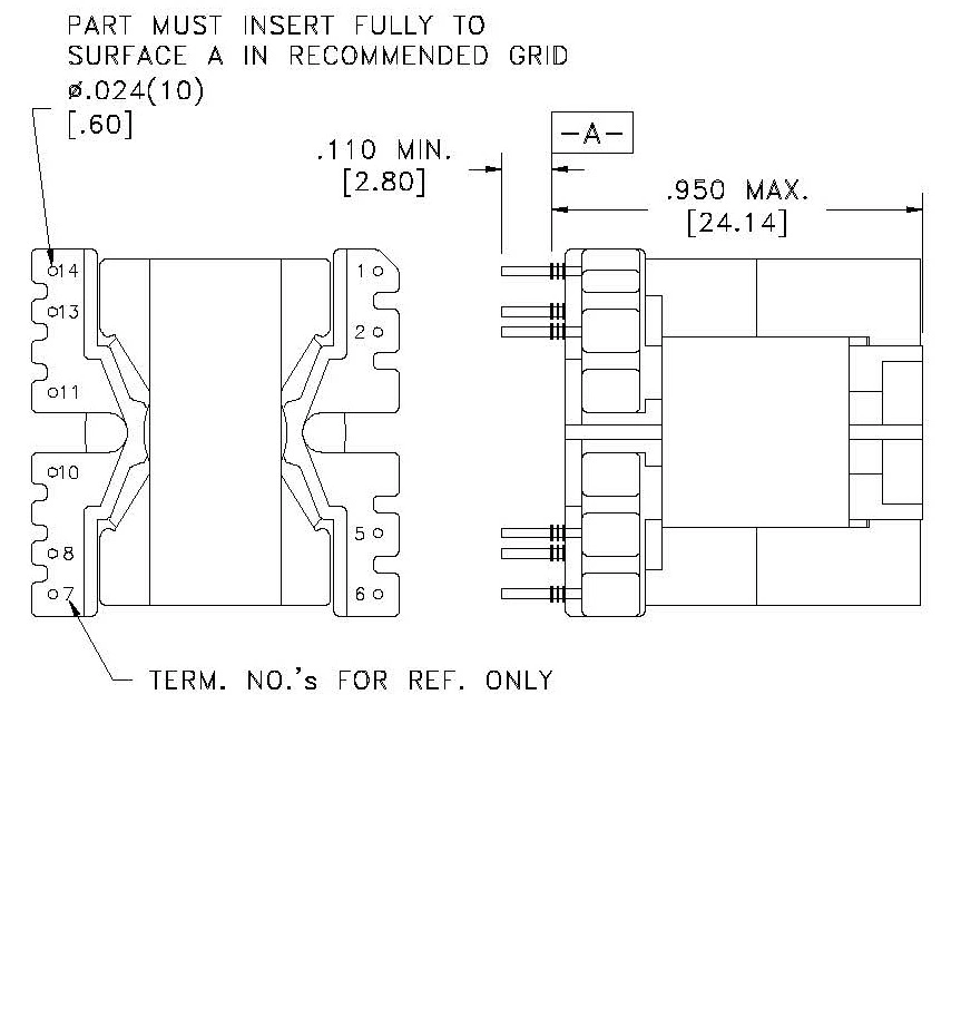 Pq2020 PC44 Customized Transformer, Hight Voltage Tranformer for Power Supply, Use for Flyback, Forward, Push-Pull, Halfand Full Bridge Topologies