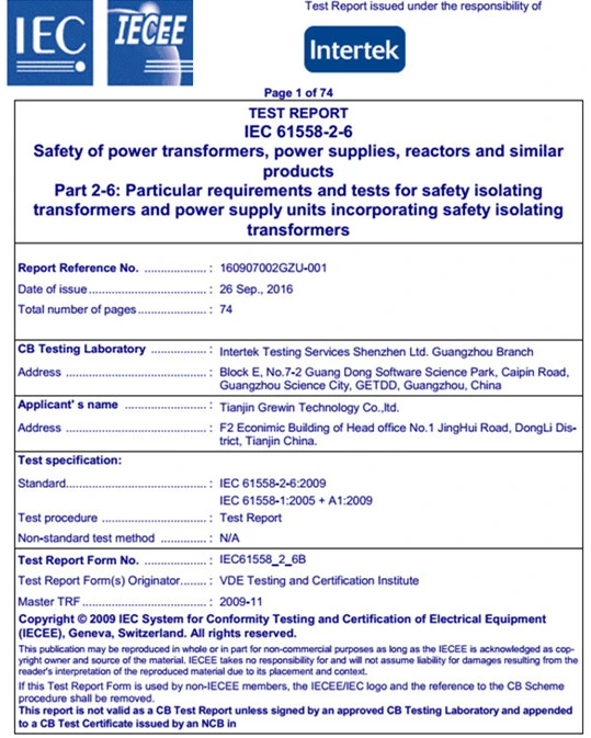 240V PCB Power Waterproof Encapsulated Transformers