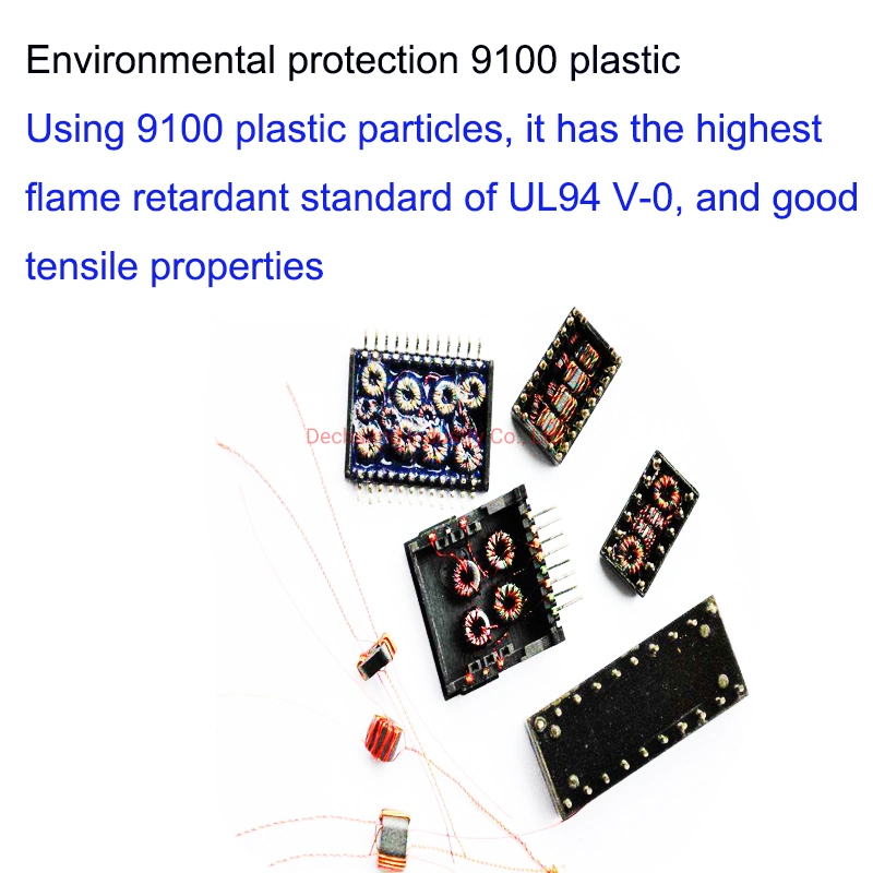 Ethernet Single Port Female Gigabit Electronic Components LAN DIP RJ45 Module Magnetic LAN Transformer